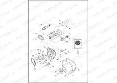CAMSHAFTS AND CAMSHAFT COVER - TWIN CAM 110â¢