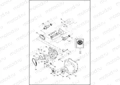 CAMSHAFTS & CAMSHAFT COVER - TWIN CAM 96⢠(1 OF 2)