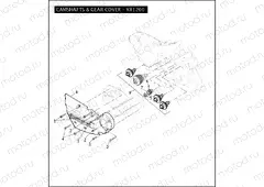 CAMSHAFTS & GEAR COVER - XR1200