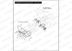 CAMSHAFTS & GEAR COVER - XR1200/X