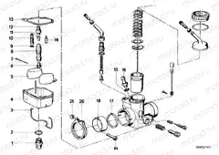 Carburetor-nozzles/gasket set carb.