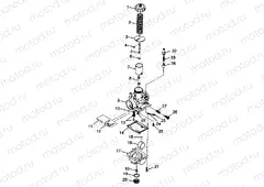 CARBURETOR XPLORER 300 W98CC28C (4945264526D006) | CARBURETOR XPLORER 300 W98CC28C (4945264526D006)