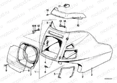 Casing upper part/dashboard