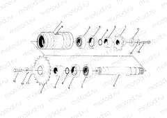 CENTER TIGHTENER ASSEMBLY P/N 1380023 250 4x4 / W928127 (4922872287B001) | CENTER TIGHTENER ASSEMBLY P/N 1380023 250 4x4 / W928127 (4922872287B001)