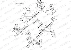CHASSIS | CHASSIS, A-ARM and FOOTWELL - A18YAP20A8/N8 (49ATVSWINGARM08PHX)