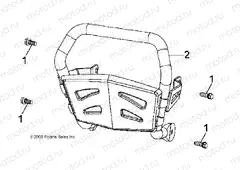 CHASSIS | CHASSIS, BUMPER - A13KA09AD/AF (49ATVBUMPER07OTLW90)