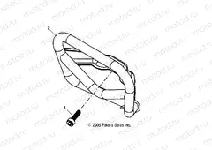CHASSIS | CHASSIS, BUMPER - A18YAP20A8/N8 (49ATVBUMPER07PHX)