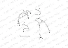 CHASSIS | CHASSIS, CAB FRAME AND SIDE BARS - A15DAH32EJ (49ATVFRAME14SP325)