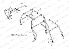 CHASSIS | CHASSIS, CAB FRAME and SIDE BARS - R13XT9EAL (49RGRCAB13JAGX)