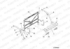 CHASSIS | CHASSIS, CAB FRAME - D20BBPD4B4/APD4B4 (C700423)