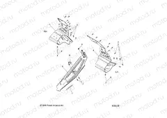 CHASSIS | CHASSIS, CLUTCH GUARD and FOOTRESTS - S20DDL8PS ALL OPTIONS (600229)