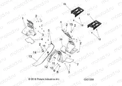 CHASSIS | CHASSIS, CLUTCH GUARD and FOOTRESTS - S20FJB8/FJE8/FJP8 ALL OPTIONS (C601358)