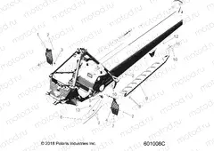 CHASSIS | CHASSIS, CLUTCH GUARD, FOOTRESTS, AND RUNNING BOARDS - S20EFT8R/EFN8R ALL OPTIONS (601008C)