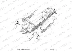 CHASSIS | CHASSIS, CLUTCH GUARD, FOOTRESTS, and RUNNINGBOARDS - S23TLF9FS (C602184)
