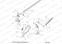 CHASSIS | CHASSIS, CLUTCH GUARD, FOOTRESTS, TUNNEL GRIPS - S20CBA6GSL (C601152)
