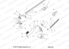 CHASSIS | CHASSIS, CLUTCH GUARD, FOOTRESTS, TUNNEL GRIPS - S20CED5BSL/BSU (C601310)
