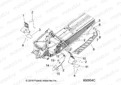 CHASSIS | CHASSIS, CLUTCH GUARD/FOOTRESTS/RUNNING BOARDS - S20EKL6PS ALL OPTIONS (600954C)