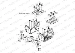 CHASSIS | CHASSIS, FOOTREST - A15YAK05AD/AF (49ATVSUSPFRT08OUT50)