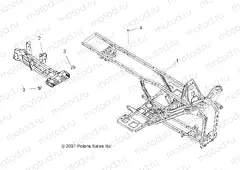 CHASSIS | CHASSIS, FRAME - A09LB27AA (49ATVFRAME08HAWKINTL)