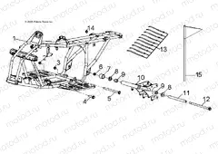 CHASSIS | CHASSIS, FRAME - A13FA09AA (49ATVFRAME07SPRT90)