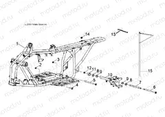 CHASSIS | CHASSIS, FRAME - A13KA09AD/AF (49ATVFRAME08OUT90)