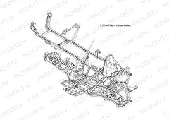 CHASSIS | CHASSIS, FRAME - A15SHE57HS (49ATVFRAME15570SP)