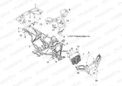 CHASSIS | CHASSIS, FRAME, RACKS and BUMPER - A13EA32FA (49ATVBUMPER10BOSS)