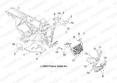 CHASSIS | CHASSIS, FRONT BUMPER - A10NA32FA (49ATVBUMPER10TBLZR)