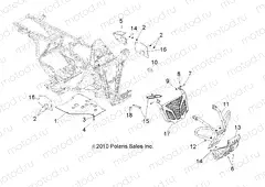 CHASSIS | CHASSIS, FRONT BUMPER - A13NA32FA (49ATVBUMPER11TBLZR)