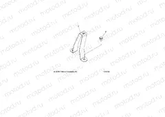 CHASSIS | CHASSIS, FUEL TANK SUPPORT BRACKET - A18S6S57C1/CL (101209)
