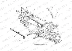 CHASSIS | CHASSIS, MAIN FRAME - A09ZN85/8X ALL OPTIONS (49ATVFRAME09SPXP550)