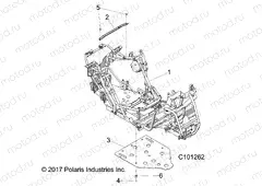 CHASSIS | CHASSIS, MAIN FRAME AND SKID PLATE - A18DAE57N5 (C101262)