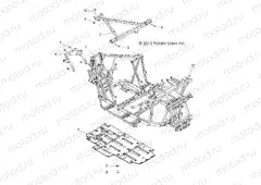 CHASSIS | CHASSIS, MAIN FRAME and SKID PLATE - R11VH76/VY76 ALL OPTIONS (49RGRFRAME11RZR)