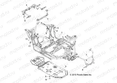 CHASSIS | CHASSIS, MAIN FRAME and SKID PLATE - R12JT9EFX (49RGRFRAME11RZR875)