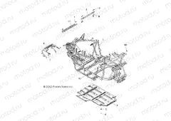 CHASSIS | CHASSIS, MAIN FRAME and SKID PLATE - R13VH57AD/6EAK (49RGRFRAME13RZR570)