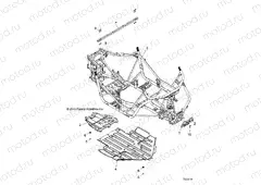 CHASSIS | CHASSIS, MAIN FRAME AND SKID PLATE - Z20ASE99AH/LH (700419)