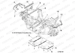 CHASSIS | CHASSIS, MAIN FRAME and SKID PLATE - Z22CHA57A2/K2 (C700181)