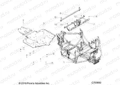 CHASSIS | CHASSIS, MAIN FRAME AND SKID PLATES - G22GXE99AL/BL (C700860)