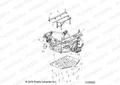 CHASSIS | CHASSIS, MAIN FRAME AND SKID PLATES - R20RRED4J1 (C700923)