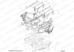 CHASSIS | CHASSIS, MAIN FRAME AND SKID PLATES - R23RSY99A9/AJ/AK/AX/B9/BJ/BK/BX (C730477)