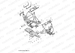 CHASSIS | CHASSIS, MAIN FRAME AND SKID PLATES - Z15VDE99AT/AL/AV/AW/LP/EW/AO/AP/AZ/NV/NW/K99AA/AU (49RGRFRAME151000)