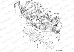 CHASSIS | CHASSIS, MAIN FRAME AND SKID PLATES - Z19VPE92AM/BM (C700358)