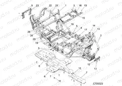 CHASSIS | CHASSIS, MAIN FRAME AND SKID PLATES - Z20N4E92AL/AR/BL/BR (C700323)