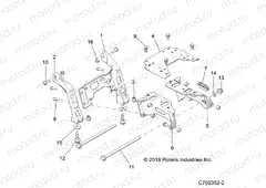 CHASSIS | CHASSIS, MOUNTING, FRONT GEARCASE - Z20P4L92AG/AP/BG/BP/LG (C700352-2)