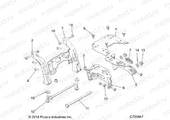 CHASSIS | CHASSIS, MOUNTING, FRONT GEARCASE - Z20PAL92AG/AP/BG/BP/LG/G92AG/AP/LG (C700447)