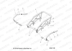 CHASSIS | CHASSIS, RACK and PASSENGER HAND HOLD - S20CED5BSL/BSU (C601126)