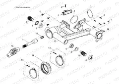CHASSIS | CHASSIS, REAR SWING ARM - A18YAP20A8/N8 (49ATVSWINGARMRR07PHX)