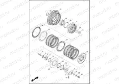 CLUTCH - 883L/N/R, 1200C/CA/CB/CP/V/X