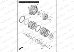 CLUTCH - 883L/N/R, 1200C/CP/L/N/X