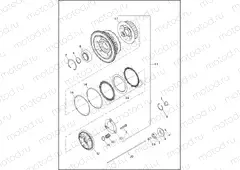 CLUTCH - ASSIST AND SLIP - TWIN CAM 103⢠- FLHTCUL AND FLHTKL